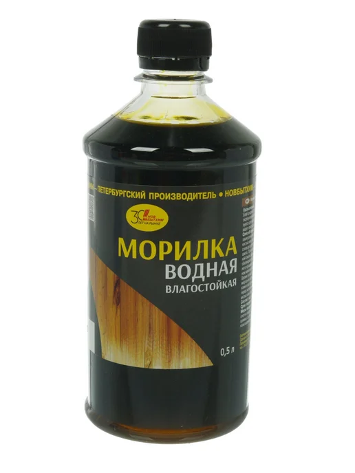 Новбытхим Морилка водная для дерева лимон 0.5 л матовая, 0,5 л, фото 2