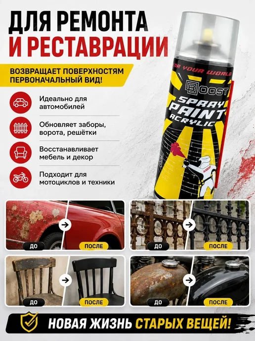 BOOST Удалитель краски в баллончике, 520мл, 520 мл, фото 3