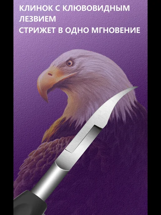 Arish Щипцы для ногтей кусачки педикюрные, черный, фото 3