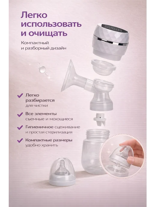 Молокоотсос электрический беспроводной, вариант, фото 7