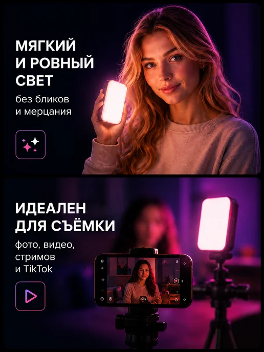 Nestrenvi Видеосвет для съемки фото и видео, вариант, фото 2