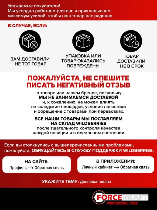 FORCEKRAFT Ключ комбинированный 36 мм, серый, фото 7