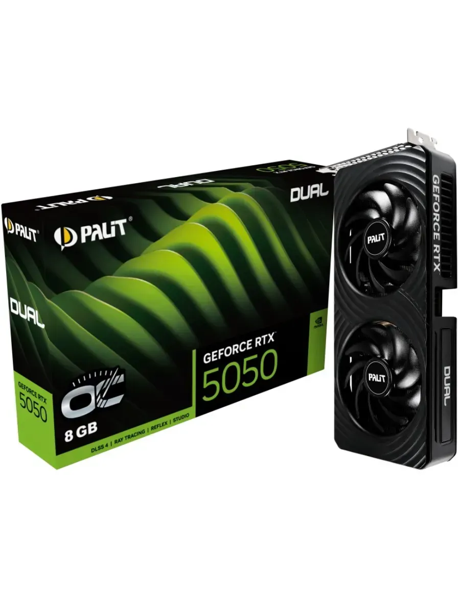 Palit Видеокарта GeForce RTX 5050 Dual OC 8GB GDDR6