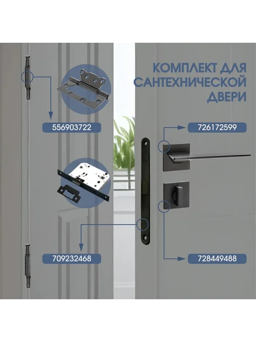 WanMark Дверь межкомнатная Синди-2 Эмаль RAL7047 глухая 700х2000, 800x2000, фото 7