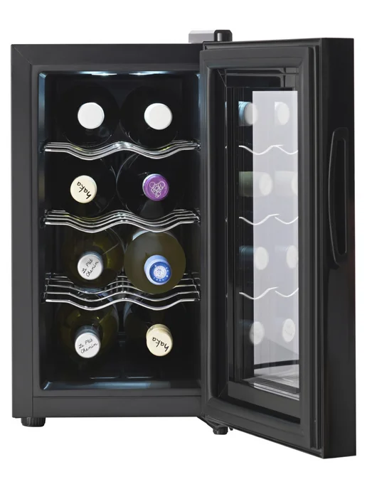 TESLER Винный шкаф WCV-080 SILVER, 8 бутылок, черный, фото 2