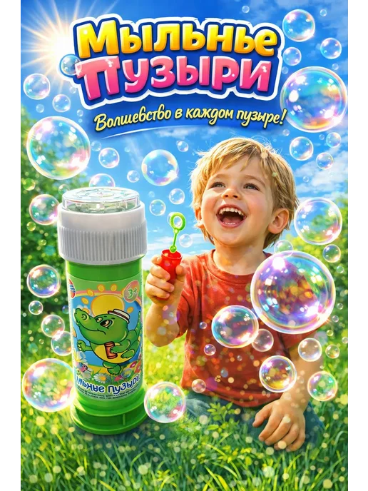 Мыльные пузыри маленькие 1 штука, вариант